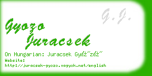 gyozo juracsek business card